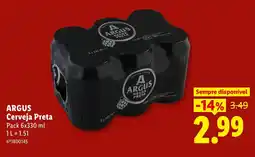 Lidl argus cerveja preta promoção