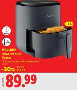 Lidl Moulinex fritadeira de ar quente promoção