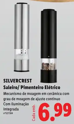 Lidl silvercrest saleiro/ pimenteiro elétrico promoção