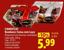 Lidl CandyCat Bombons Caixa com Laço promoção
