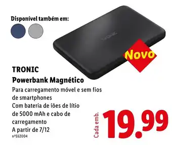Tronic powerbank magnético