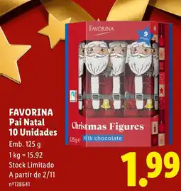 Lidl favorina pai natal promoção