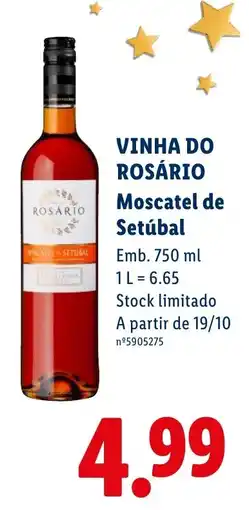 Lidl vinha do rosário moscatel de setúbal promoção