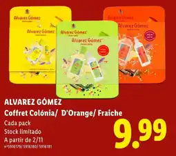Lidl alvarez gomez coffret colônia/ d'orange/ fraiche promoção