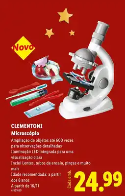 Lidl Clementoni microscópio promoção