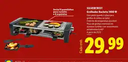Lidl silvercrest grelhadador raclette 1400 w promoção