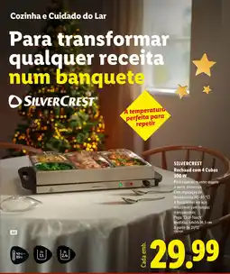 Lidl Rechaud com 4 Cubas Silvercrest promoção