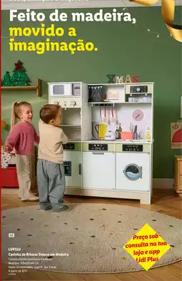 Lidl Lupilu Cozinha de Brincar Deluxe em Madeira promoção