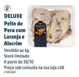 Lidl Deluxe Peito de Peru com Laranja e Alecrim promoção