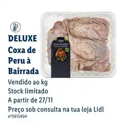 Lidl Deluxe Coxa de Peru à Bairrada promoção