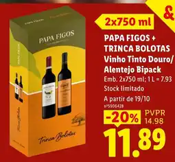Lidl Papa Figos + Trinca Bolotas promoção