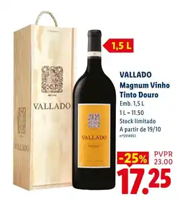 Lidl Vallado magnum vinho tinto douro promoção