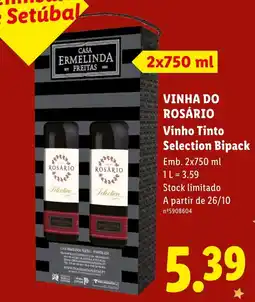 Lidl Casa Ermelinda Freitas Vinho Tinto Selection Bipack promoção