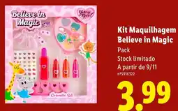 Lidl Kit Maquilhagem Believe in Magic promoção