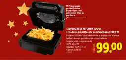 Lidl Silvercrest Kitchen T Fritadeira de Ar Quente com Grelhador 2460 W promoção