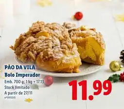 Lidl Pão Da Vila Bolo Imperador promoção