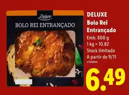 Lidl Deluxe Bolo Rei Entrançado promoção