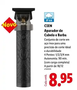 Lidl Cien aparador de cabelo e barba promoção