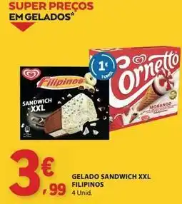 E.Leclerc Filipinos - gelado sandwich xxl promoção
