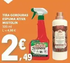 E.Leclerc Mistolin - tira gorduras espuma ativa promoção