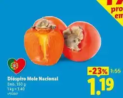 Lidl Nacional - dióspiro mole promoção