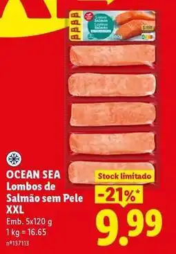 Lidl Ocean sea - lombos de salmao sem pele xxl promoção