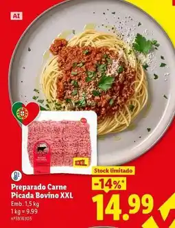Lidl Nacional - preparado carne picada bovino xxl promoção