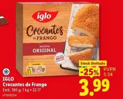 Lidl Iglo - crocantes de frango promoção