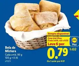 Lidl A+ - bola de mistura promoção