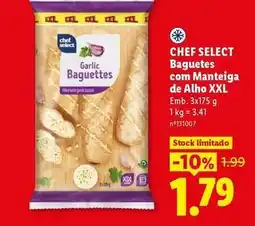 Lidl Chef select - baguetes com manteiga de alho xxl promoção