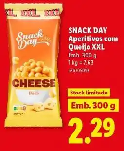 Lidl Xxl - snack day aperitivos com queijo promoção