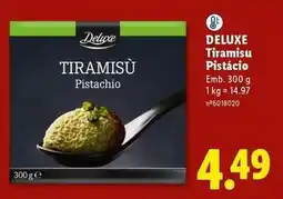 Lidl Deluxe - tiramisu pistachio promoção