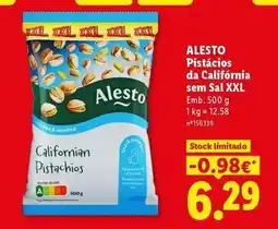Lidl Alesto - pistaciones da california sem sal xxl promoção