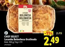 Lidl Chef select - lasanha bolonhesa gratinada promoção