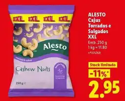 Lidl Alesto - cajas torrados e salgados xxl promoção