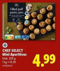 Lidl Chef select - mini aperitivos promoção
