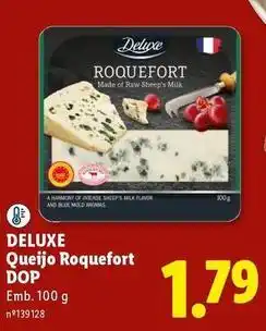 Lidl Deluxe - queijo roquefort dop promoção