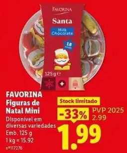 Lidl Favorina - figuras de natal mini promoção
