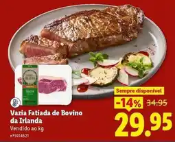 Lidl Vazia fatiada de bovino da irlanda promoção