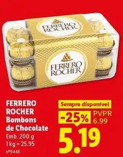 Lidl Ferrero rocher - bombons de chocolate promoção