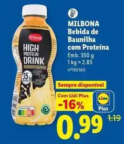 Lidl Milbona - bebida de baunilha com proteína promoção