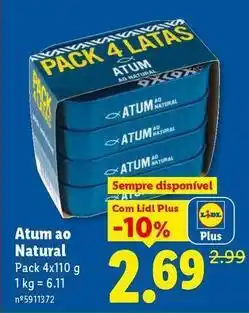 Lidl Go natural - atum natural promoção