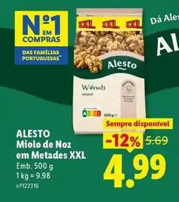 Lidl Alesto - miolo de noz em metades xxl promoção