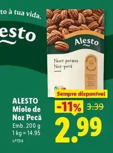 Lidl Alesto - miolo de noz peca promoção