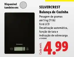 Lidl Silvercrest - balança de cozinha promoção