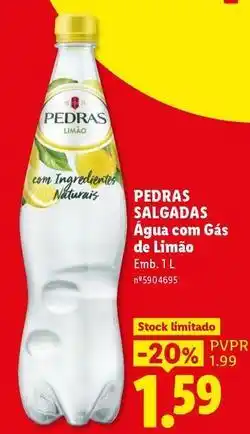 Lidl Pedras salgadas - água com gás de limão promoção
