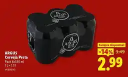 Lidl Argus - cerveja preta promoção