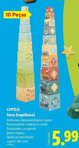 Lidl Lupilu - torre empilhavel promoção