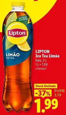 Lidl Lipton - ice tea limao promoção