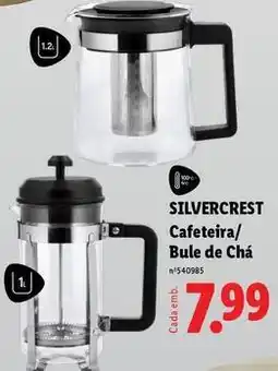Lidl Silvercrest - cafeteira/bule de cha promoção